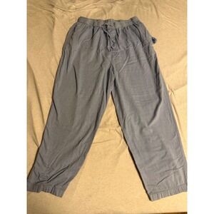 Nautica Sleepwear Womens Blue Cotton Pajama Pants Lounge Bottoms Size L